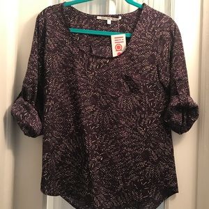 Purple patterned blouse - S - Collective Concepts